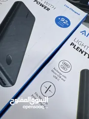  6 PowerBank Anker 20000mAh باور بانك انكر الاصلي 20000 مل امبير مدخلين شحن