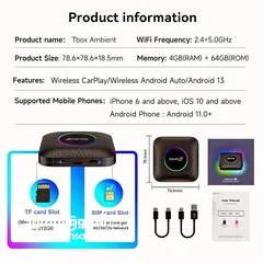  4 Carlinkit wireless Carplay intelligent system