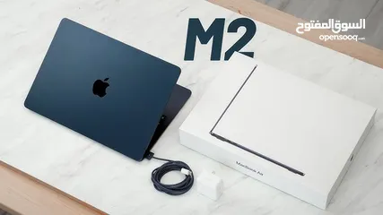  1 MacBook Air M2 13.6”  8GB / 256GB  جهاز Active فقط مع الكرتونة