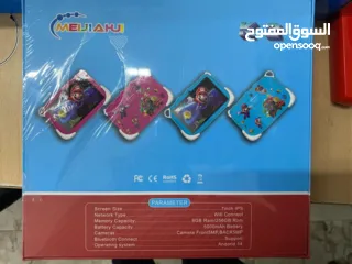  4 تابلت الأطفال K2 الذكي تعليم وترفيه في جهاز واحد  تابلت مخصص للأطفال بتصميم كرتوني جذاب وسه