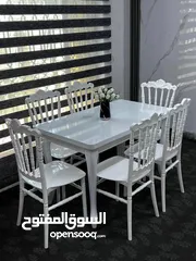  2 ميز طعام عضم عاج