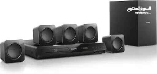  2 مسرح منزلي بحال الجديد معاه ريموت وصوت صافي للبيع بسعر  Philips HTB3524 5D Wired Home Theater System