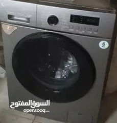  1 غسالة وثلاجة بحالة الجديد بسعر طري طري