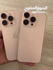  4 iPhone 16 pro.  128GB.  Battery 100%