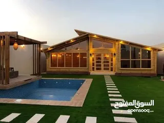  15 تنسيق الحدائق  نجيل بناء شلال نافورة باربكيو