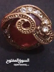  3 خاتم برونز حجر جاد عمره 170 عام لعشاق التميز والرقي