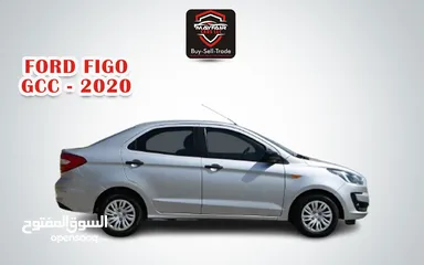  6 0% DP - LOW MILEAGE - FORD FIGO 1.6L V4 2020  - FIRST OWNER - ORIGINAL PAINT - GCC SPECS