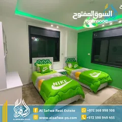  9 شقه فخمه سوبر ديلوكس مفروشه للايجار  قرب دوار الساعه  مع مدخل خاص سكنه اولى