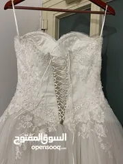  3 S-M Wedding dress with veil.