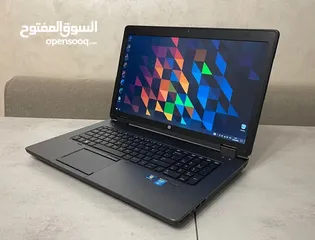  2 اللابتوب الرهيب HP ZBOOK ، شاشة عملاقة 17.3، كارت شاشة خارجي للإلعاب ، كور i7 ، رام 8 كيكا ، SSD 256