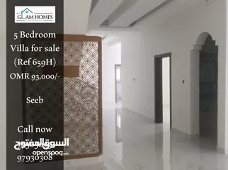  1 Spacious 5 BR villa for sale in Seeb Ref: 659H