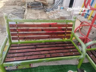  17 مقاعد حدائق ومزارع وبنشات حديد وخشب سويد متوفر ثلاثي وثنائي ومفرد. خدمة التوصيل لجميع  المحافظات