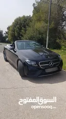  1 مرسيدس Convertible  E200 AMG لون اسود موديل 2018 وارد الوكاله بحاله ممتازة-بنزين