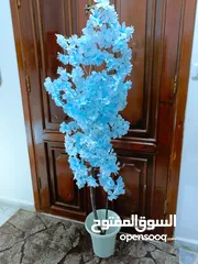  2 أشجار صناعي بجذع طبيعي شامل القوار