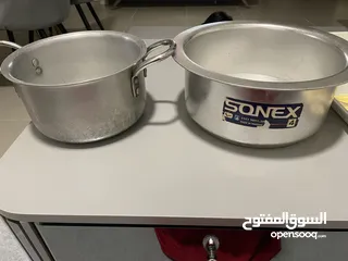  1 Used 2 piece cooking pots in 3 rial