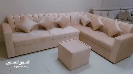  1 l shape sofa with table