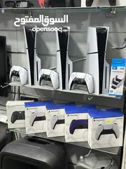  1 PlayStation 5 slim  مع يد 2