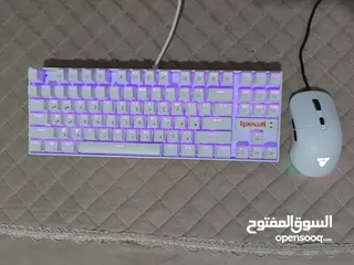  2 كيبورد ألعاب Redragon K552 مع ماوس fantech