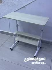  15 طاولات لابتوب مكتب متحركة بجميع التصاميم خشب قاعدة حديد بعجلات Laptop Desk متوفر بالوان Table mate