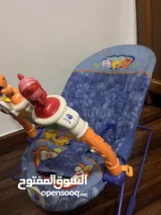  5 كرسي هزاز للأطفال مع موسيقى وهز ذاتي  Kick and play bouncer for new born babies