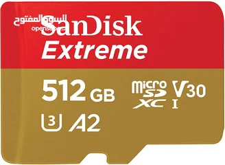 1 بطاقة ذاكرة مواصفات عاليه SanDisk Extreme 512 GB