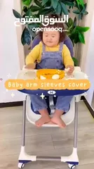  5 خلي ملابس طفلك دايمًا نظيفة ومرتبة مع أكمام الحماية المضادة للماء  بتحمي الأواعي من الأكل، الرسم،