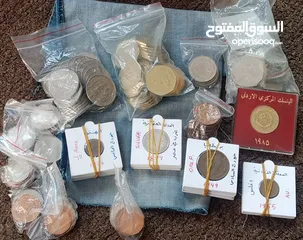  1 عملات معدنية لعدة دول وحالات عاليه جدا منها فضه ونوادر وعثماني وفلسات