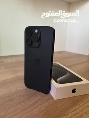  5 آيفون 15 برو 128 GB وكالة و لا شخطة مع Apple case اصلي