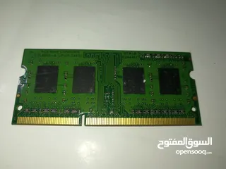  8 حبيتين رام لابتوب Ram DDR3 1600MHz للبيع (2GB+2GB)