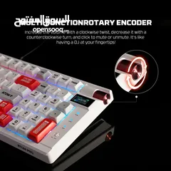  19 FANTECH MK918 ATOM PRO97 WIRELESS MECHANICAL GAMING KEYBOARD WHITE كيبورد فانتيك الجديد المميز