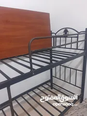  3 تخت حديد طابقين مستعمل بحالة ممتازة