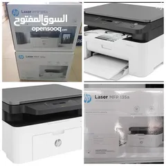  6 طابعة HP بأفضل جودة وأقل الأسعار 3 في 1  Print/Scan/Copy laser MFP 135a PRENTER 