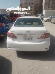  4 كورولا 2013  بحاله جيده 1800CC