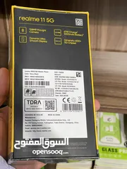  2 ريلمي 11 5G , ذاكرة 256GB رام 8 جديد ضمان سنة