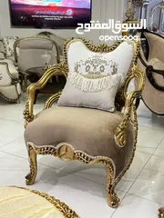  11 طقم كنب New classic فاخر ومميز جداً 7مقاعد مع طربيزة الوسط