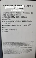  5 HP victus 15 gaming laptop استعمال خفيف شهرين فقط