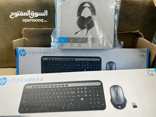  7 keyboard ,mouse  hp CS500 كيبورد وماوس أتش بي ويرلس
