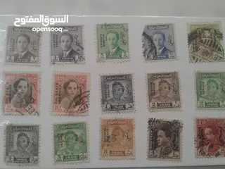  3 مجموعة طوابع عراقية ملكية قديمة   سعر المجموعة 5 دنانير