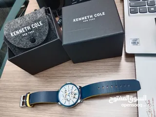  3 Kenneth Cole Leather Strap Automatic Luisi Watch