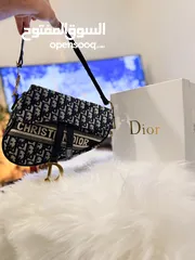  1 Dior Saddle Bag With Strap Dark Blue With Box