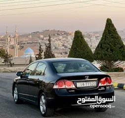  6 هوندا سيفيك 2008 فحص كامل صنف EXI لون اسود ملوكي بحالة الوكالة