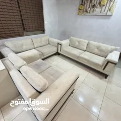  9 طقم كنب 8 مقاعد وغاز 90 سم وجلاية وغسالة