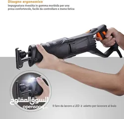  12 منشار ترددي يتحرك في اتجاهات متعددة بقوة 850 وات  TACKLIFE RPRS01A UNIVERSAL RECIPROCATING SAW