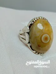  18 عقيق يمني وهندي اصلي وفضه اصليه بضاعه مستعمله