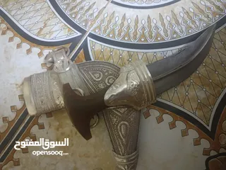  4 للبيع خنجر قرن زراف هندي مع حزام زري ومعه جم