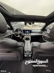  10 مرسيدس E350 AMG 2022 فحص كامل فل اضافات اعلى فئة ممشى قليل لون اسود بحالة الوكالة