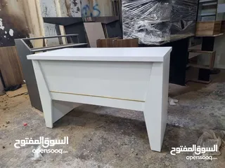  29 مكتب 120سم مع كرسي شبك شامل التوصيل والتركيب مع درجين معلقات زرفيل اول درج اللون حسب الطلب