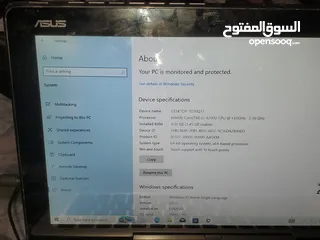  6 لابتب لمواصفات بصور  جهاز نطيف  تتش يعمل علا لمس شاشه بتنفك بطاريه خربانه بشتغل على شاحن سعر مناسب