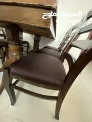  4 Dining table with 6 chairs