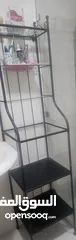  4 أرفف زجاجيه ومعدن